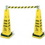 View: 6287 Cone Barricade System Consists of: 6276, (1) Belt Cassette and (1) Double Weight Ring 